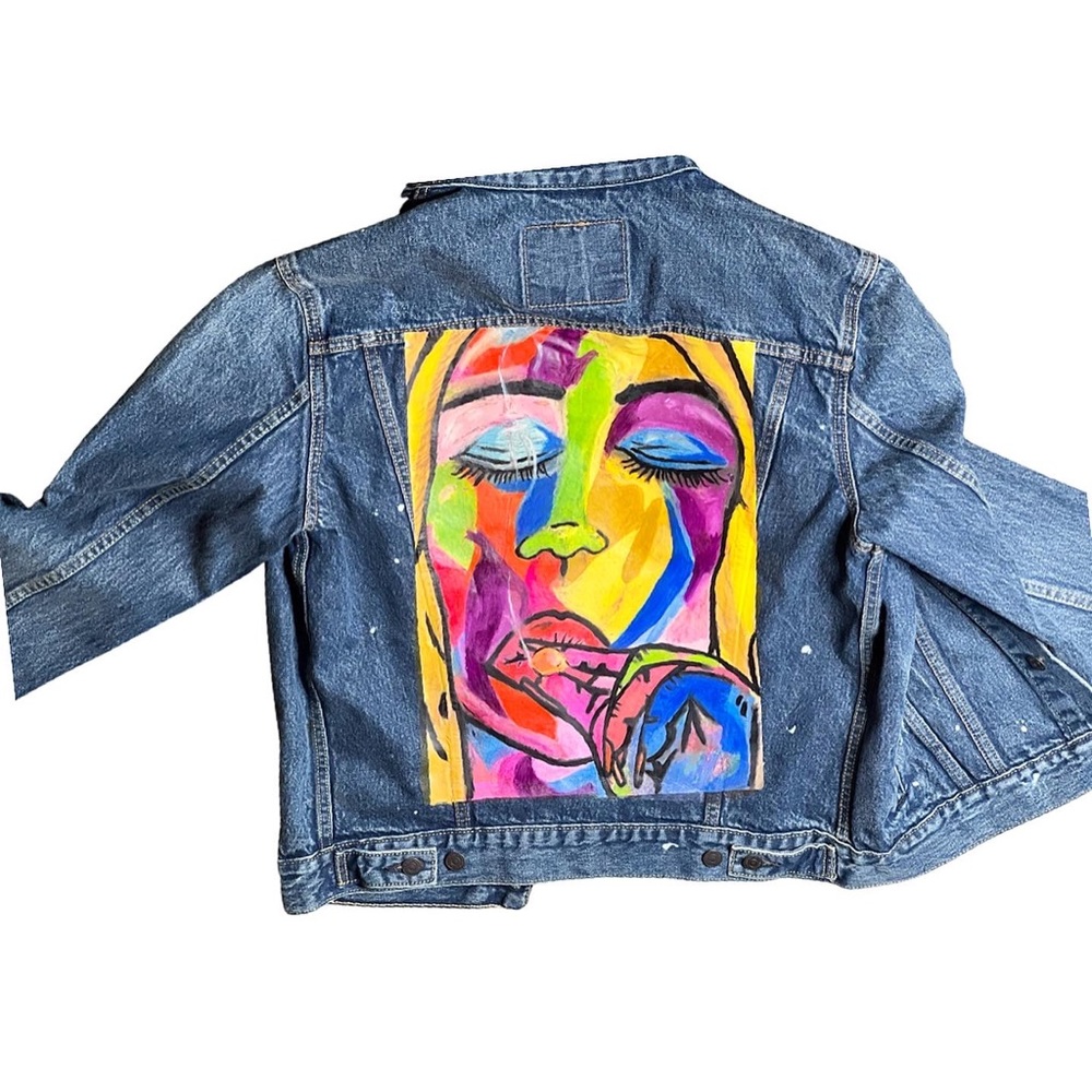 Custom Painted LEvi Jacket